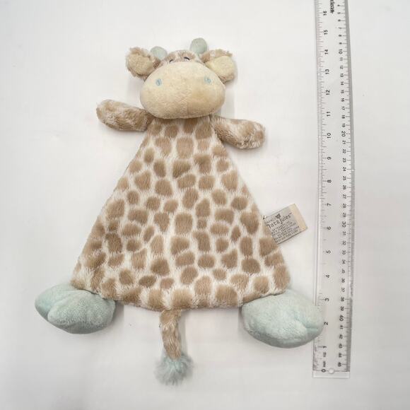 Nat & Jules Demdaco Giraffe Mint Green Big Feet Lovey Luxurious Baby Colby 2014 - Picture 3 of 7